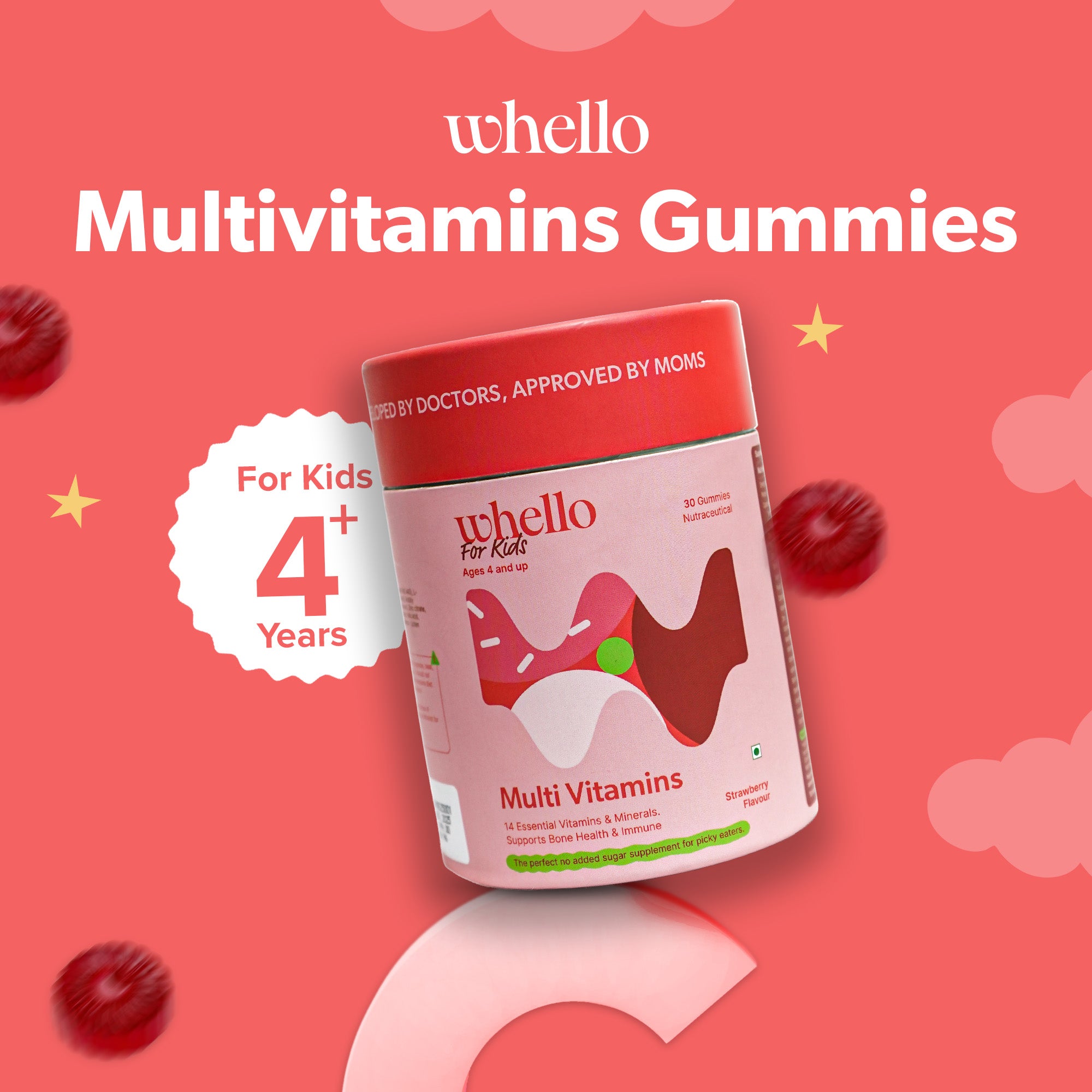 Kids Daily Multivitamin and Fibre (Strawberry Flavour)