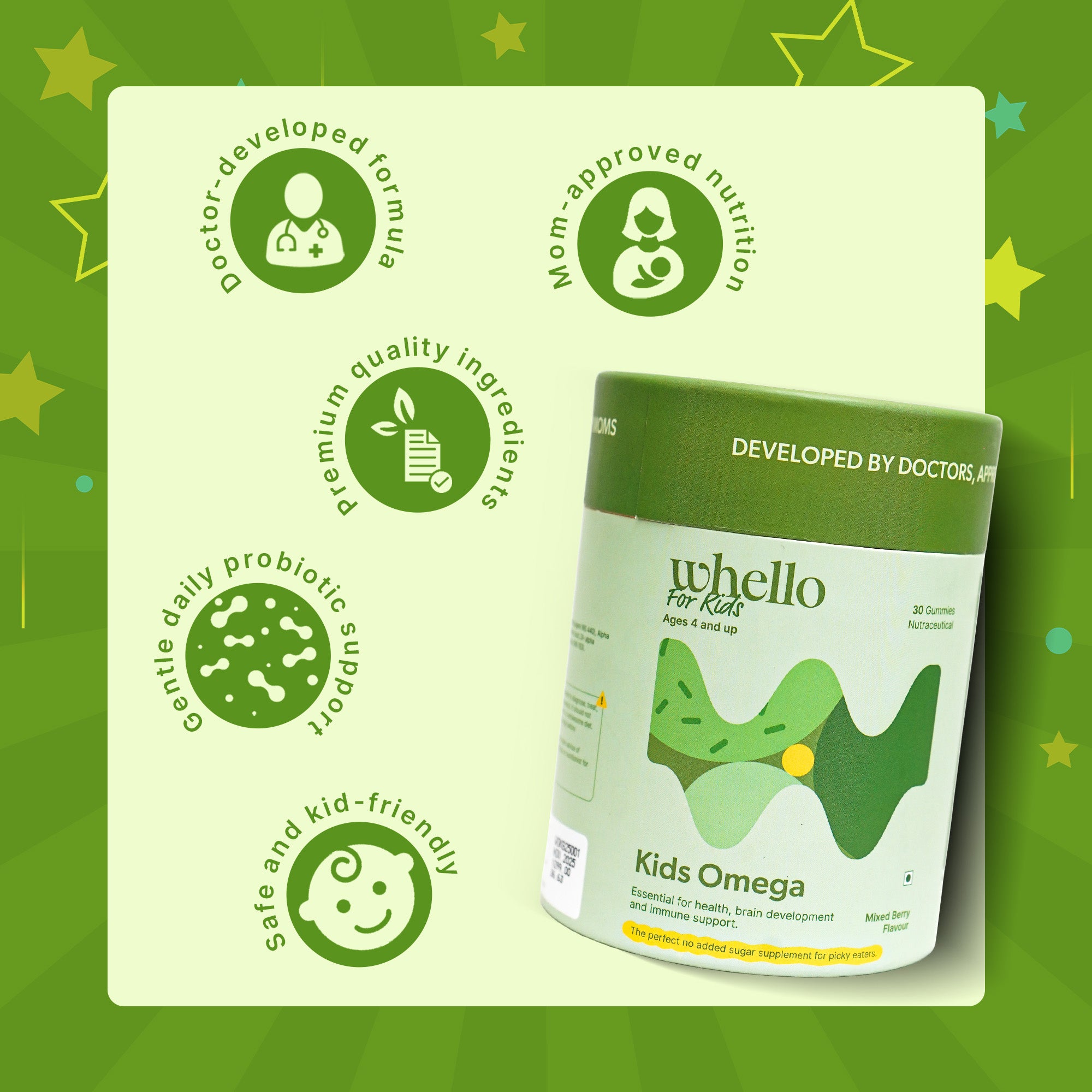 Kids Omega 3 - DHA (Mixed Berry Flavour)